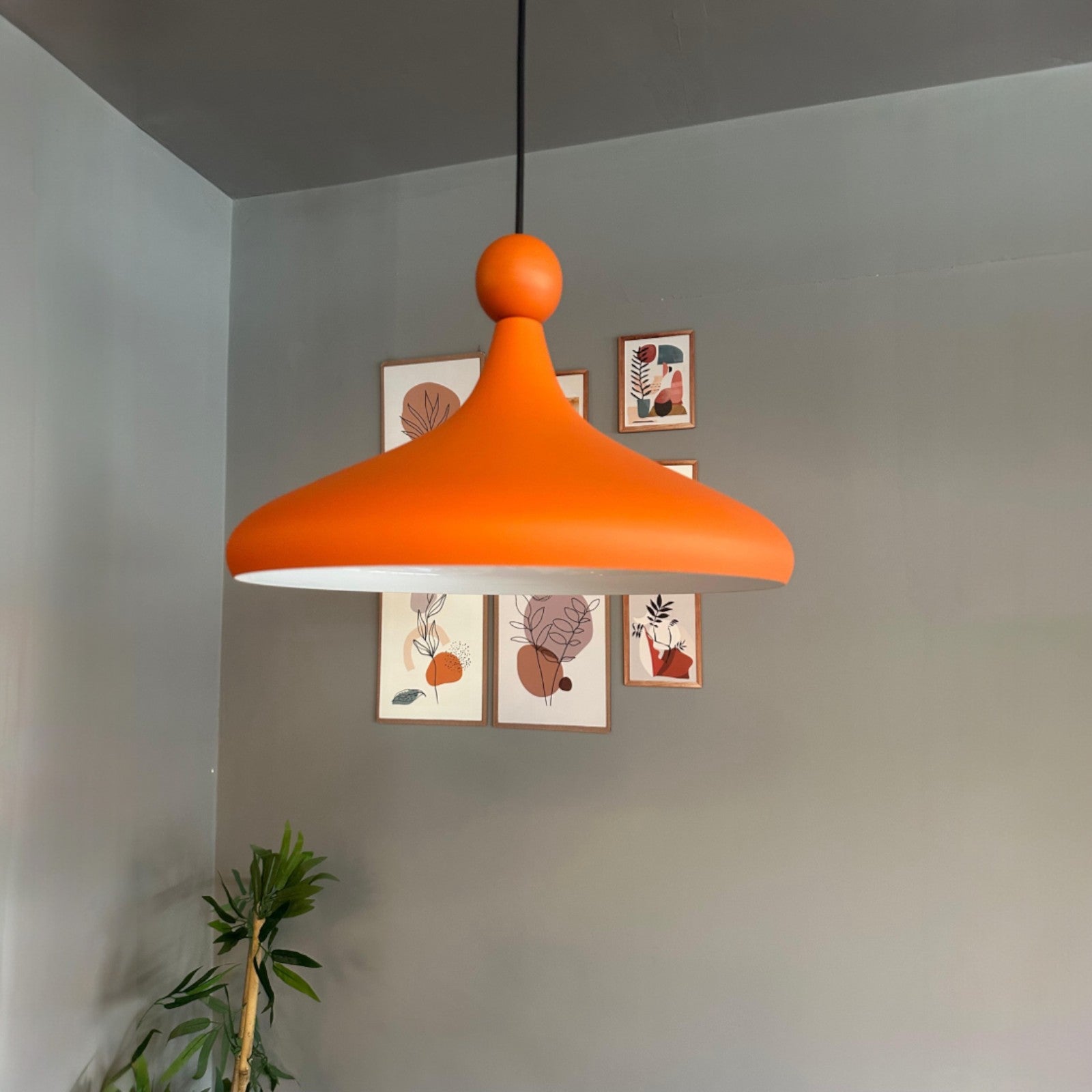 Pendelleuchte Wulst Metall Ø35cm, Modern Hängelampe